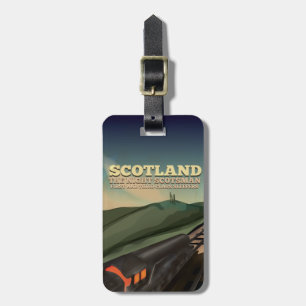 Scotland Locomotive Travel Poster Bagagebricka