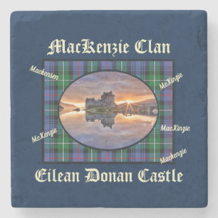 Scotland MacKenzie Klan Eilean Donan Castle Stenunderlägg