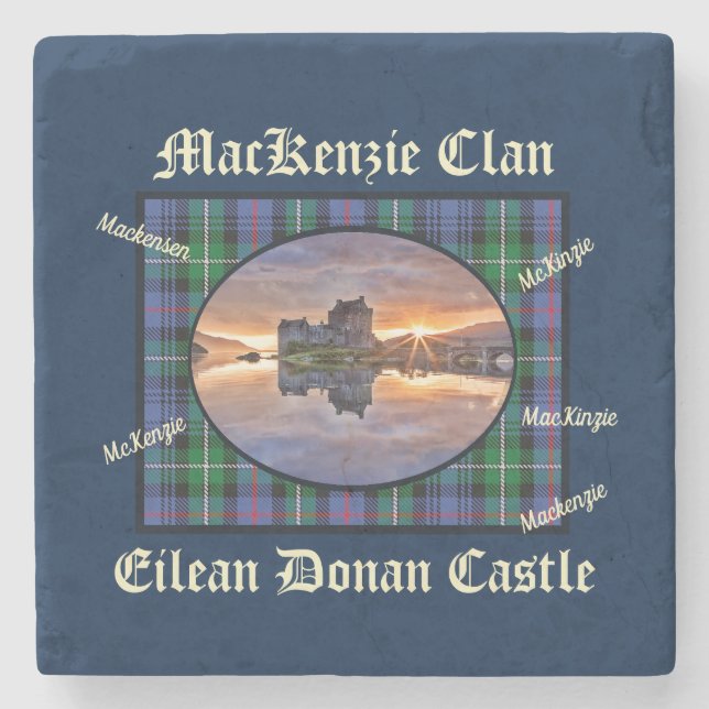 Scotland MacKenzie Klan Eilean Donan Castle Stenunderlägg (Framsidan)