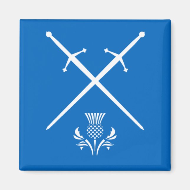 Scotland Magnet - Swords & Thistle (Framsidan)