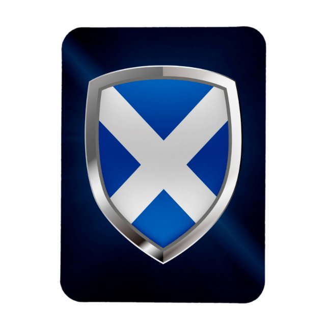 Scotland Metallic Emblem Magnet (Vertikal)