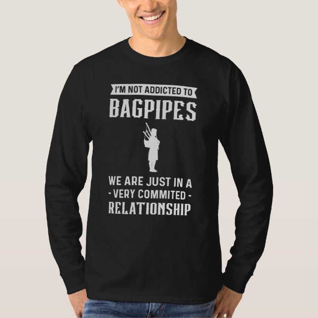 Scotland Pride Bagpiping Bagpiper Bagpipe Player T Shirt (Framsida)
