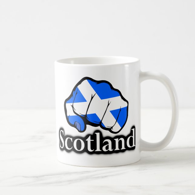 Scotland Proud Scottish Flagga Fist Kaffemugg (Höger)