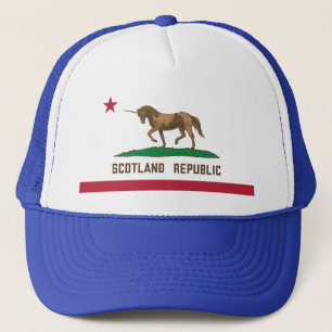 Scotland Republic California Flagga Unicorn Keps