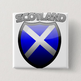 Scotland Retro Glass Knapp