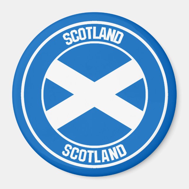 Scotland Round Emblem Magnet (Framsidan)