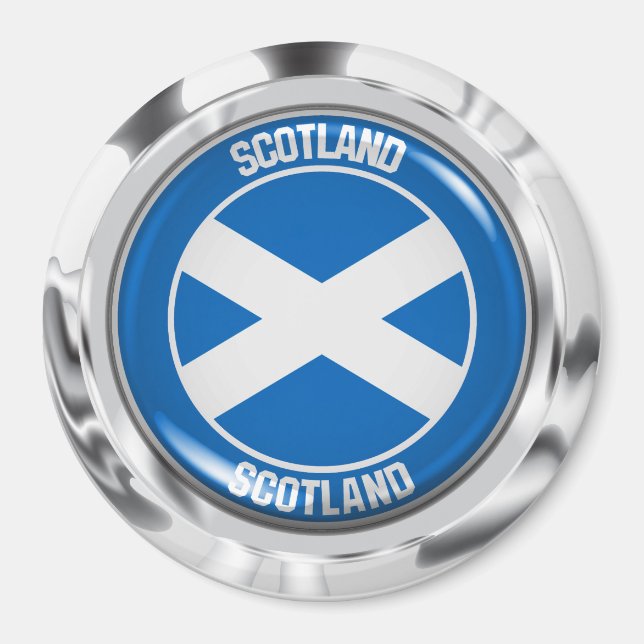 Scotland Round Emblem Magnet (Framsidan)