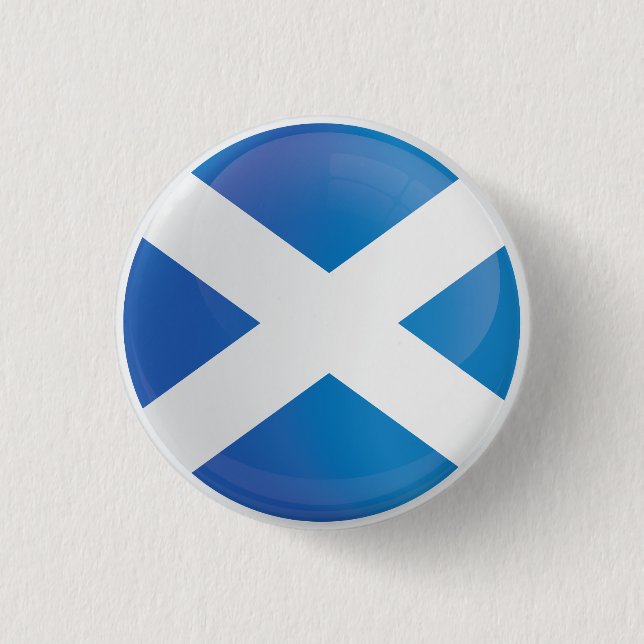 Scotland Round Icon Flagga Knapp (Framsida)