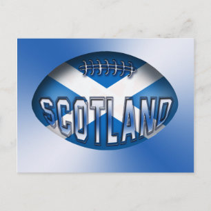 Scotland Rugby Boll Vykort