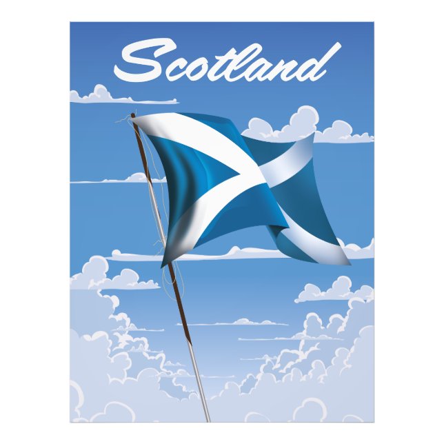 Scotland Saltire Fototryck (Framsidan)