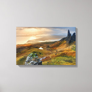 Scotland Scenia Rolling Backe Ligcape Canvastryck