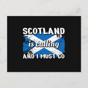 Scotland Schlotland Flagga Vykort