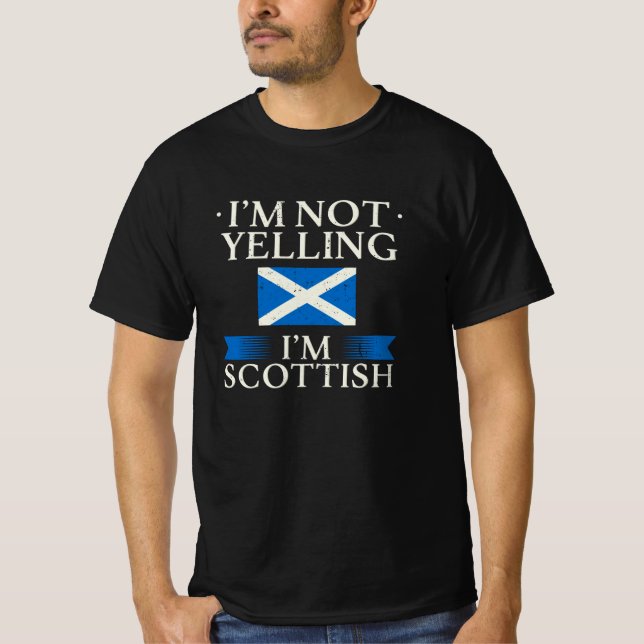 Scotland Scotland Flagga T Shirt (Framsida)