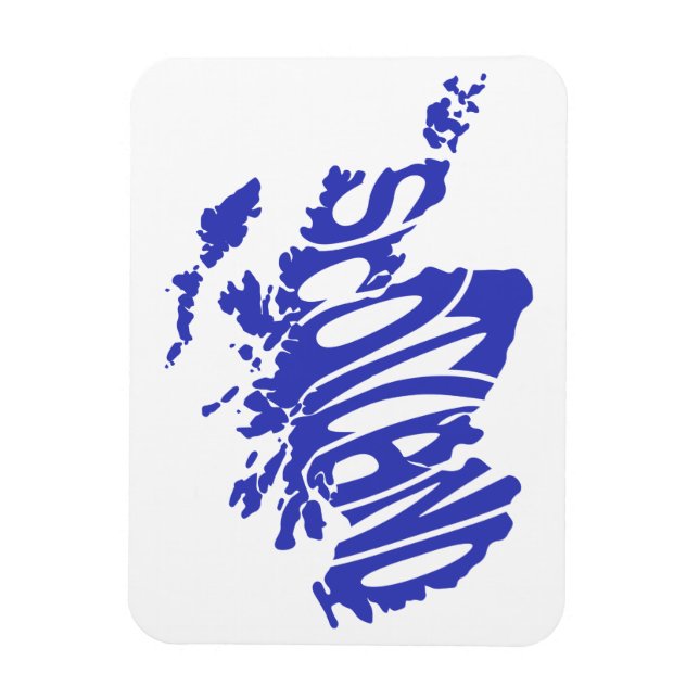 Scotland Silhouette Ord Art Magnet (Vertikal)