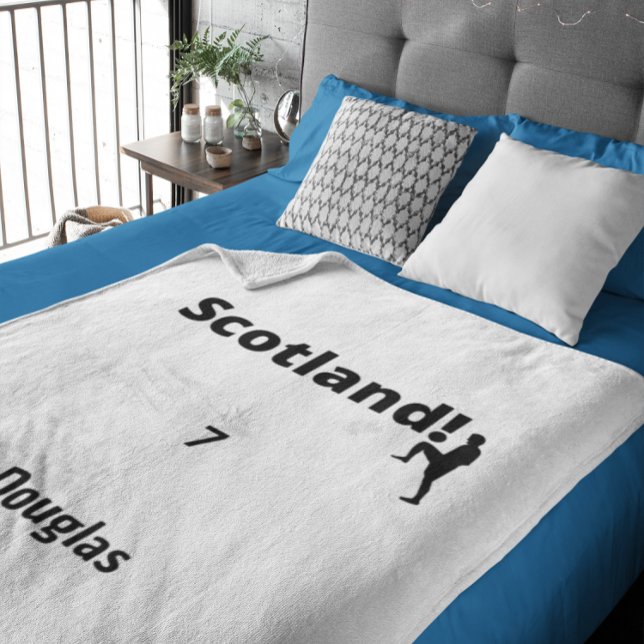Scotland Soccer, anpassadet Fleecefilt (Skapare uppladdad)