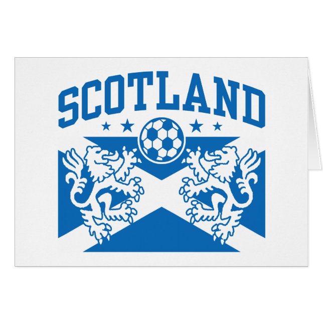 Scotland Soccer Hälsningskort (Framsidan Horizontal)