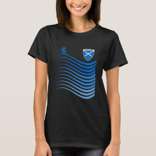 Scotland Soccer Jersey Scottish Flagga T Shirt