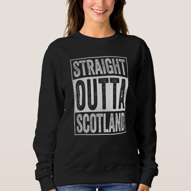 Scotland Souvenir Scotland Straight Outta Scotland T Shirt (Framsida)