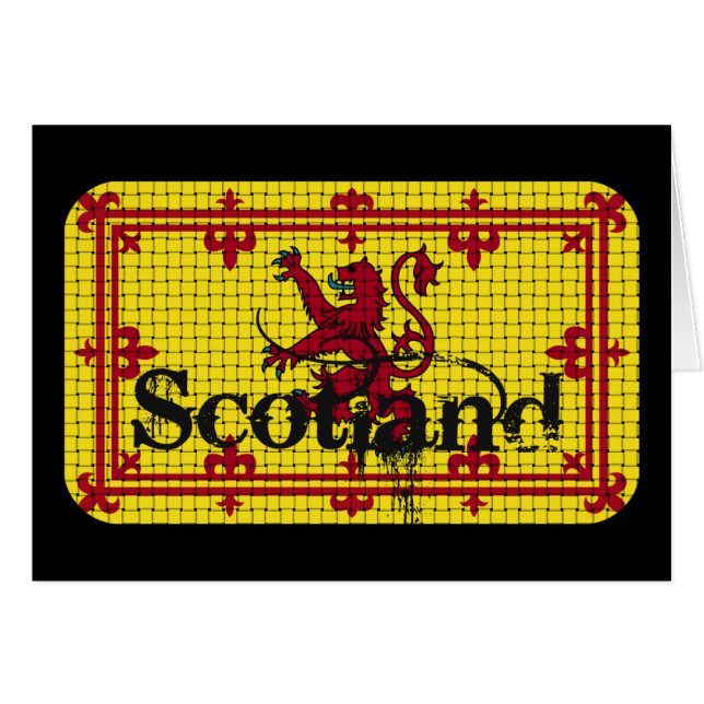 Scotland Standard Flagga Hälsningskort (Framsidan Horizontal)