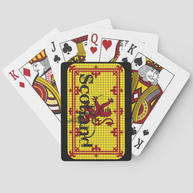 Scotland Standard Flagga Kortlek (Baksidan)