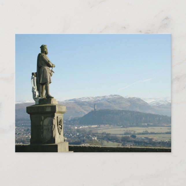 Scotland Stirling Kung Robert the Bruce Vykort (Framsida)
