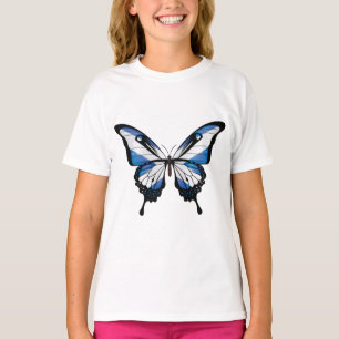 Scotland Swallowtail Butterfly Flagga T Shirt