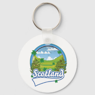 Scotland Travel logotyp Nyckelring