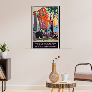 Scotland Travel Poster, Forth Bridge Poster
