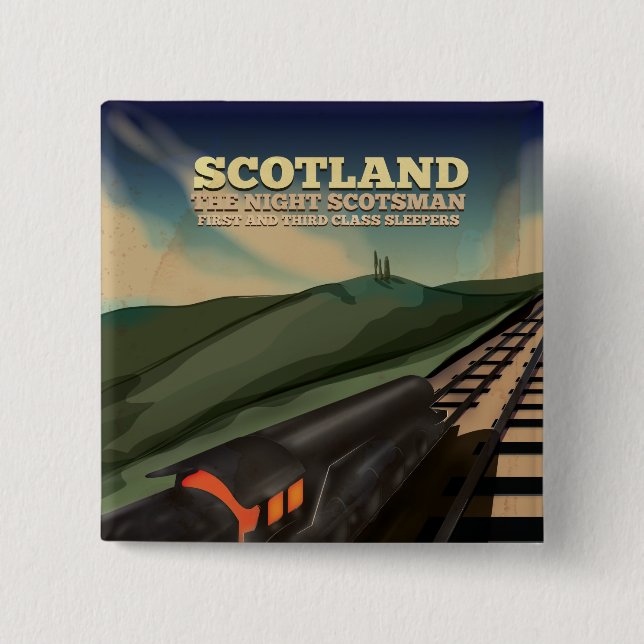 Scotland Travel Poster Knapp (Framsida)