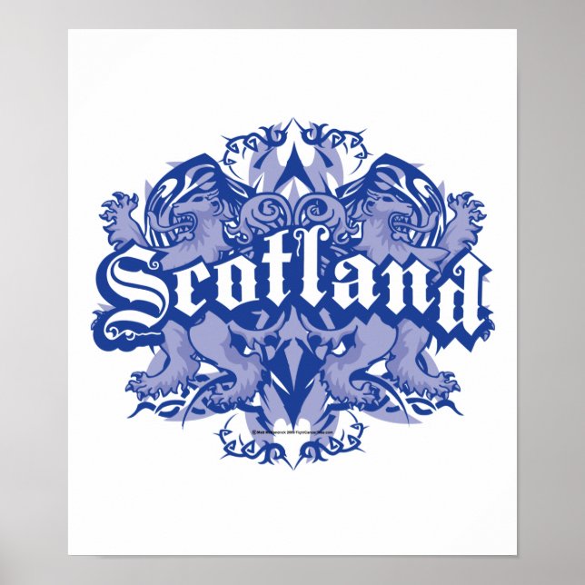 Scotland Tribal Poster (Framsidan)