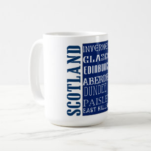 Scotland Tunnelbanan Ord Art Kaffemugg