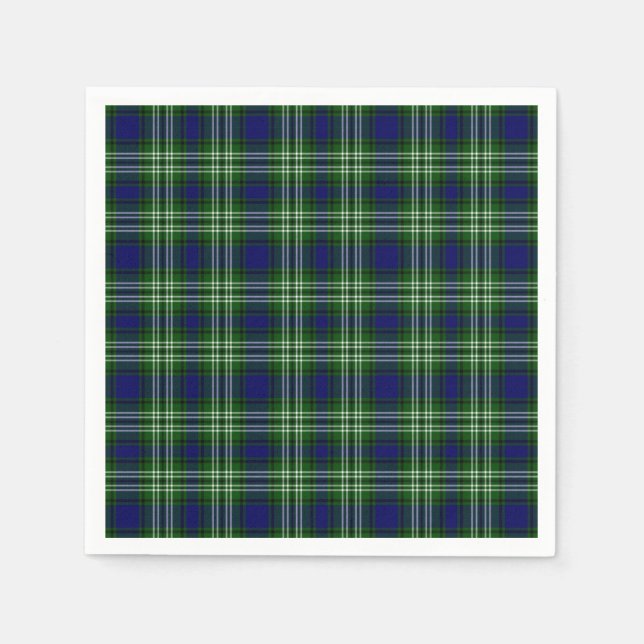 Scotland Tweedside District Tartan Pappersservett (Framsidan)