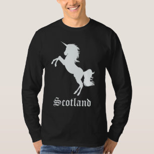 Scotland Unicorn Silhouette National Symbol Scotti T Shirt