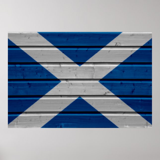 Scotland Woodplank Poster (Framsidan)