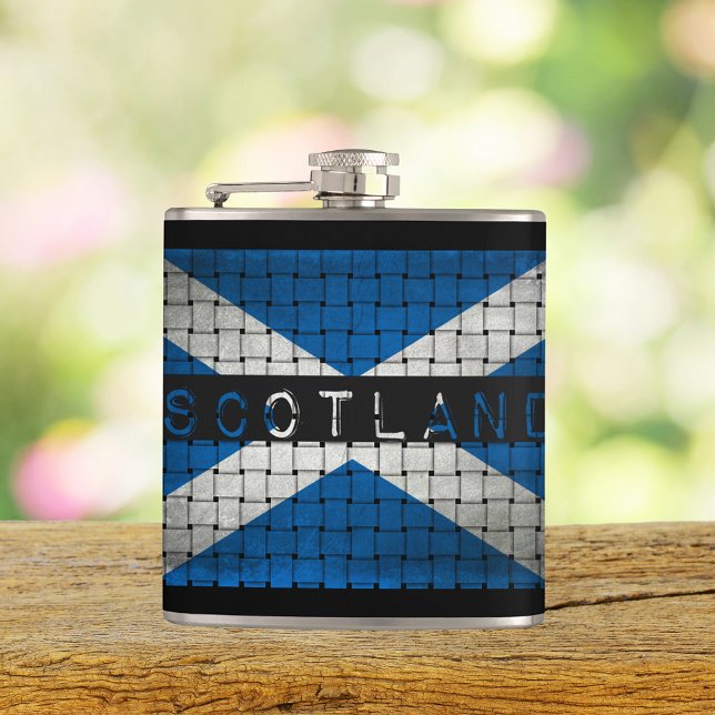 Scotland Woven Flagga Flask Fickplunta (Skapare uppladdad)