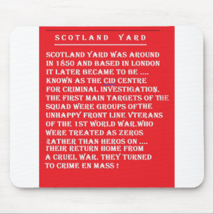 Scotland Yard, London Englands historia Musmatta