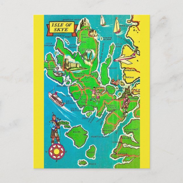 Scotland's Isle of Skye Postcard Vykort (Framsida)