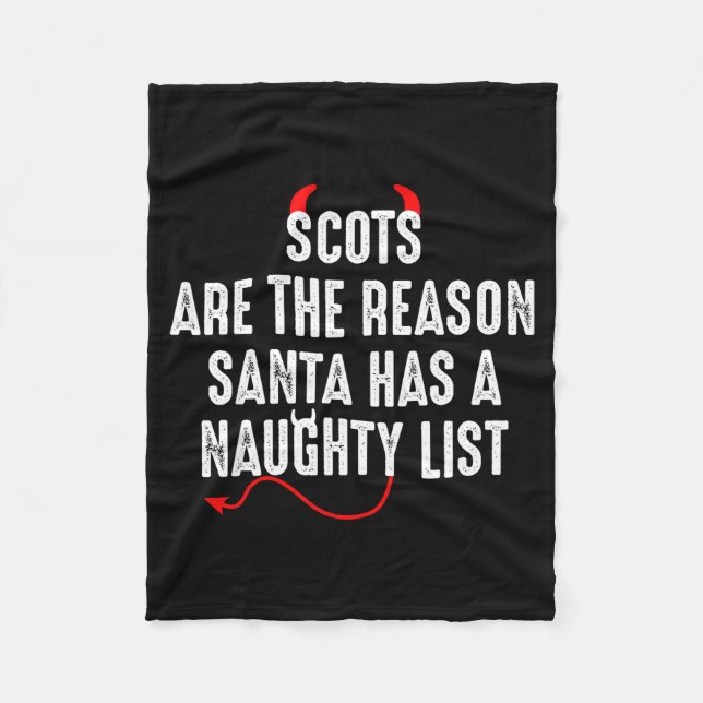 Scots Are The Reason Santa Has A Naughty List  Fleecefilt (Framsidan)