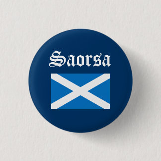 Scots flagga Pinback för GaelicSaorsa frihet Knapp