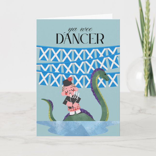 Scots Gaelic Ya Wee Dancer Way to Go Kort (Framsida)