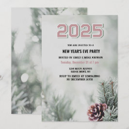 Scots gräs 2025 Nyårsafton anpassningsbar år Inbjudningar