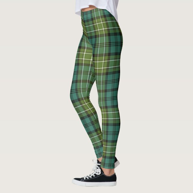 Scotstee Clan Allan Tartan Damstrumpor Leggings (Vänster)