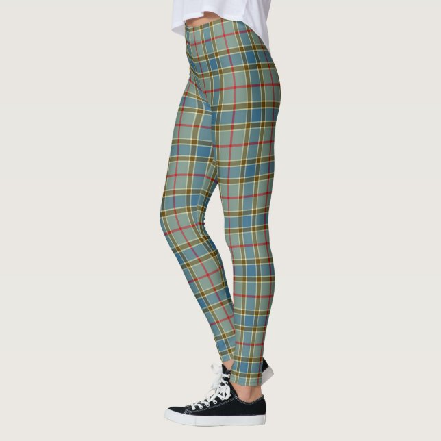 Scotstee Clan Balfour Tartan Damstrumpor Leggings (Vänster)