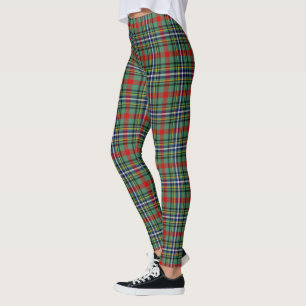 Scotstee Clan Bisset Mönster Tartan Kvinnors Leggi Leggings