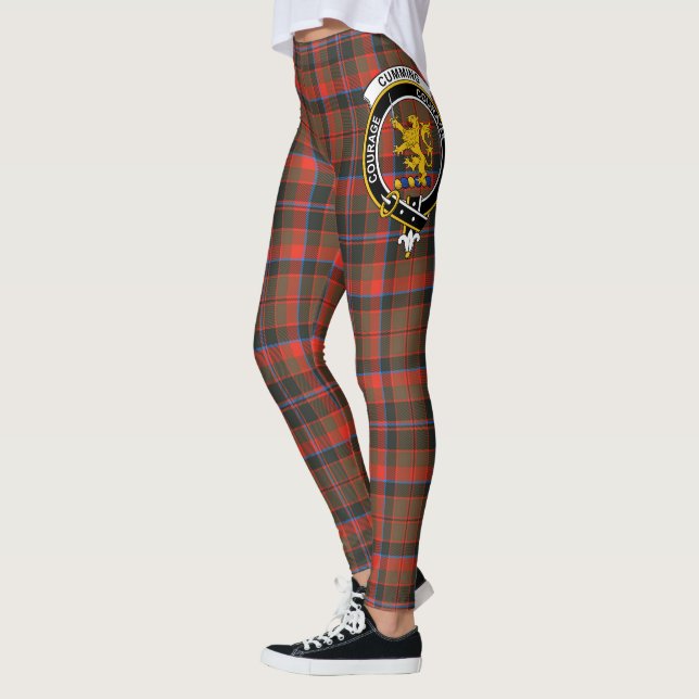 Scotstee Clan Cumming Hunting Weathered Crest  Leggings (Vänster)