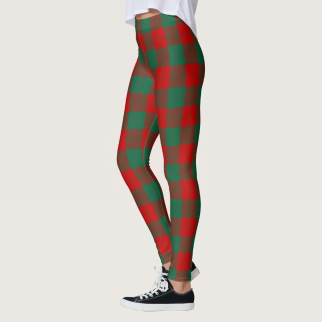 Scotstee Clan Erskine Tartan Damstrumpor Leggings (Vänster)
