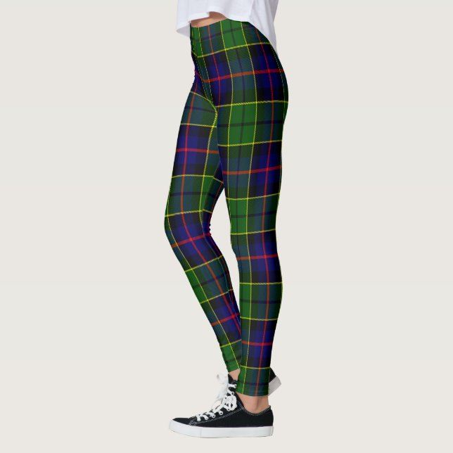 Scotstee Clan Forsyth Tartan Damstrumpor Leggings (Vänster)