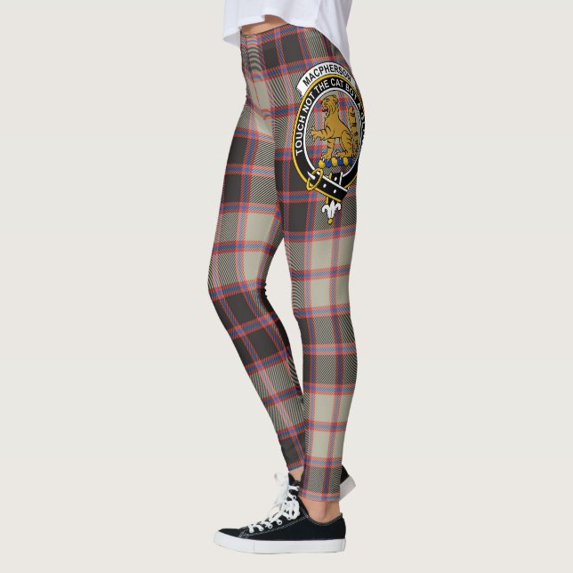 Scotstee Clan MacPherson Hunting Ancient Crest Leggings (Vänster)