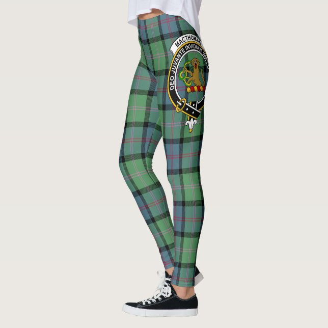 Scotstee Clan MacThomas Ancient Crest Tartan Kvinn Leggings (Vänster)