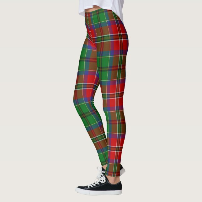 Scotstee Clan McCulloch Ancient Tartan Kvinnor Leggings (Vänster)